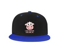 GQWJKSZ Cappello Regolabile per Uomo Donna, I Just Freaking Love Cows Ok Berretto da Baseball Hip-Hop Unisex Cappelli papà Camionista
