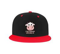 GQWJKSZ Cappello Regolabile per Uomo Donna, I Just Freaking Love Cows Ok Berretto da Baseball Hip-Hop Unisex Cappelli papà Camionista
