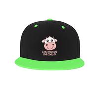 GQWJKSZ Cappello Regolabile per Uomo Donna, I Just Freaking Love Cows Ok Berretto da Baseball Hip-Hop Unisex Cappelli papà Camionista