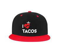 GQWJKSZ Cappello Regolabile per Uomo Donna, I Love Tacos Berretto da Baseball Hip-Hop Unisex Cappelli papà Camionista
