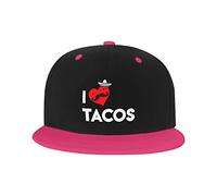 GQWJKSZ Cappello Regolabile per Uomo Donna, I Love Tacos Berretto da Baseball Hip-Hop Unisex Cappelli papà Camionista