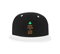 GQWJKSZ Cappello Regolabile per Uomo Donna, Keep Calm And Love Berretto da Baseball Hip-Hop Unisex Irlandese Cappelli papà Camionista