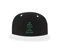 GQWJKSZ Cappello Regolabile per Uomo Donna, Keep Calm And Love Sailing Berretto da Baseball Hip-Hop Unisex Cappelli papà Camionista