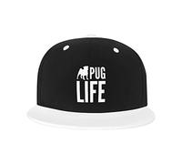 GQWJKSZ Cappello Regolabile per Uomo Donna, Life of A Pug Berretto da Baseball Hip-Hop Unisex Cappelli papà Camionista