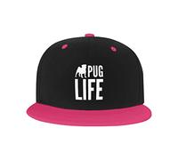 GQWJKSZ Cappello Regolabile per Uomo Donna, Life of A Pug Berretto da Baseball Hip-Hop Unisex Cappelli papà Camionista