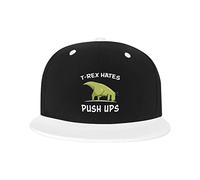 GQWJKSZ Cappello Regolabile per Uomo Donna, T Rex Hates Push ups Berretto da Baseball Hip-Hop Unisex Cappelli papà Camionista