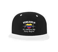 GQWJKSZ Cappello Regolabile per Uomo Donna, Venezuela It's Where My Story Begins Berretto da Baseball Unisex Hip-Hop Trucker Dad Hats