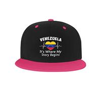 GQWJKSZ Cappello Regolabile per Uomo Donna, Venezuela It's Where My Story Begins Berretto da Baseball Unisex Hip-Hop Trucker Dad Hats