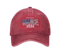 GQWJKSZ Cappello Vance 2028 con Bandiera Americana Vintage e Profilo Basso in Denim, Ideale per Le Elezioni presidenziali.