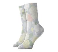 GQWJKSZ Casual Novità Calzini da 12 pollici Simpatici coniglietti pasquali Ortensia Full Print Jogging Running Fitness Sport Yoga Gym Fashion Calzino per uomo Donna Ragazza Ragazzo