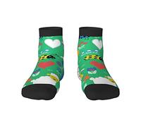 GQWJKSZ Casual Novità Calzini da 12 pollici Simpatici coniglietti Pecora Stampa completa Jogging Corsa Fitness Sport Yoga Palestra Calzino moda per uomo Donna Ragazza Ragazzo