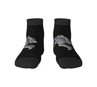 GQWJKSZ Casual Novità Calzini da equipaggio 12 pollici Astronauti Gioca alla luna Pallacanestro Stampa completa Jogging Corsa Fitness Sport Yoga Palestra Calzino moda per uomo Donna Ragazza Ragazzo