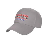 GQWJKSZ Charlie Kirk, Vero Eroe Americano, riposa in Pace, Cappello da Camionista, Cappellino da papà Vintage, Regolabile, Uomo e Don