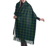 GQWJKSZ Clan Aiton Or Ayton Tartan da donna lungo e ampio Clan Macdonald Of Ardnamurchan Tartan Cashmere Feel Scialle Sciarpa invernale calda 77x27 pollici