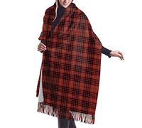 GQWJKSZ Clan Macdonald of Ardnamurchan Tartan da donna, lungo e largo Clan Macdonald of Ardnamurchan Tartan Cashmere Feel Scialle Sciarpa invernale calda 77x27 pollici