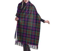 GQWJKSZ Clan Macdonald of Clanranald Tartan da donna lungo e largo Clan Macdonald Tartan Cashmere Feel scialle avvolgente sciarpa calda invernale 77x27 pollici