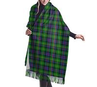 GQWJKSZ Clan Tait Tartan 6 Donna Lunga e Ampia Clan Macdonald Of Ardnamurchan Tartan Cashmere Feel Scialle Sciarpa Invernale Calda 77x27 pollici