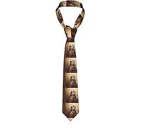 GQWJKSZ Cravatta Setter Inglese Autunno Animali Cuccioli Cani Cravatta da uomo inglese Cravatta sottile per ragazzi Stampata Novità Divertente per Matrimoni Danze Party