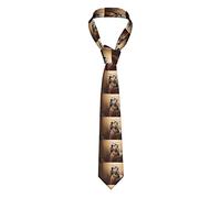 GQWJKSZ Cravatta Setter Inglese Autunno Animali Cuccioli Cani Cravatta da uomo inglese Cravatta sottile per ragazzi Stampata Novità Divertente per Matrimoni Danze Party