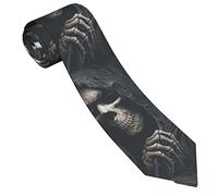 GQWJKSZ Cravatte da uomo Divertente Grim Reaper che ti fissa Stampa Casual Formale Elegante Cravatta da uomo 3,15"/8 cm Per Matrimoni Feste Affari Lavoro quotidiano