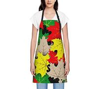 GQWJKSZ Foglia d'acero modello contemporaneo 1 grembiuli per donna uomo grembiule impermeabile grembiuli da cuoco per cucina cucina cottura barbecue giardinaggio