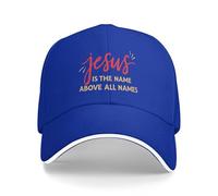 GQWJKSZ Gesù è Il Nome sopra Ogni Nome Cappello Cristiano Gesù Cristo Cappelli da Golf per Uomo e Donna Cappellini da papà