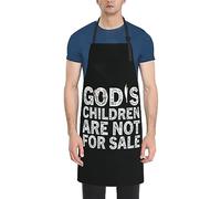 GQWJKSZ God's Children AreFor Sale Grembiule impermeabile con 2 tasche Grembiuli da cucina Grembiuli Bavaglini per cucinare Cottura Pittura Giardinaggio Toelettatura