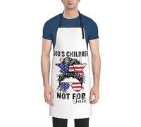 GQWJKSZ God's Children AreFor Sale Grembiule impermeabile con 2 tasche Grembiuli da cucina Grembiuli Bavaglini per cucinare Cottura Pittura Giardinaggio Toelettatura