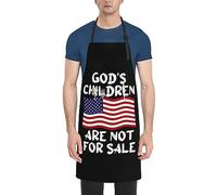 GQWJKSZ God's Children AreFor Sale Grembiule impermeabile con 2 tasche Grembiuli da cucina Grembiuli Bavaglini per cucinare Cottura Pittura Giardinaggio Toelettatura