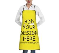 GQWJKSZ Grembiuli personalizzati per donna Uomo Grembiule personalizzato con tasche Immagine Testo Logo Grembiuli da cucina personalizzati Regali