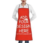 GQWJKSZ Grembiuli personalizzati per donna Uomo Grembiule personalizzato con tasche Immagine Testo Logo Grembiuli da cucina personalizzati Regali