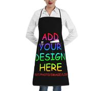 GQWJKSZ Grembiuli personalizzati per donna Uomo Grembiule personalizzato con tasche Immagine Testo Logo Grembiuli da cucina personalizzati Regali