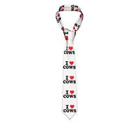 GQWJKSZ I Love Cows Cravatta con animali da uomo Abito fazzoletto Gemelli da lavoro Setual tessute