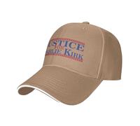 GQWJKSZ Justice for Charlie Kirk Cappello da Camionista Blu e Rosso Vintage Cappelli da papà Regolabili Uomo Donna Berretto da baseba