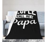 GQWJKSZ Le mie persone preferite mi chiamano papà Coperta di flanella Coperte in micropile ultra morbido Aria condizionata calda Biancheria da letto leggera per divano Divano per tutte le stagioni