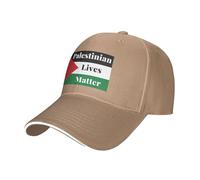 GQWJKSZ Le Vite palestinesi contano Palestina Forte Palestina novità Gratuita Berretto da Baseball Cappello Classico per Uomo Donna Regolabile