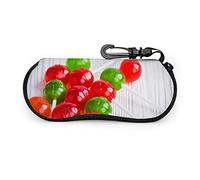 GQWJKSZ Lecca-lecca portatile Hard Candy Food Occhiali da sole con chiusura a fibbia Borsa morbida Custodia per occhiali con cerniera in tessuto ultraleggero