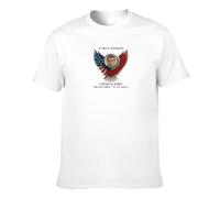 GQWJKSZ Magliette Commemorative di Un Vero patriota Che Ricorda Charlie Kirk