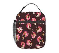 GQWJKSZ Modello senza cuciture con borsa per il pranzo a forma di cucciolo di Beagle piatto carino,