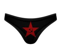 GQWJKSZ Mutandine Senza Cuciture da Donna dell'URSS Comunista, Perizoma Traspirante con Schiena Scoperta e Senza Spalline