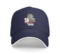 GQWJKSZ Non Fragile Come Un Fiore, Fragile Come Una Bomba, Cappelli da Golf per Uomini e Donne, Cappellini da papà, femministi p