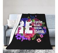 GQWJKSZ Riciclare Riutilizzare Rinnovare Ripensare Coperta di flanella Coperte in micropile ultra morbido Aria condizionata calda Biancheria da letto leggera per divano Divano per tutte le stagioni