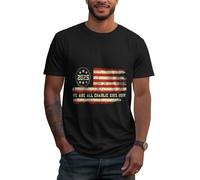 GQWJKSZ Siamo Tutti Charlie Kirk Ora T-Shirt Vintage - vestibilità Classica, Girocollo, Nero per Adulti