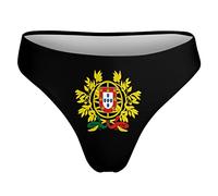 GQWJKSZ Stemma del Portogallo Mutandine T-Back da Donna Slip a Vita Bassa Slip a Vita Bassa Mutandine ...