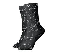 GQWJKSZ Unisex Novità Divertente Calzini corti 30 cm Formule matematiche Modello senza cuciture Durevole Comodo Calzino sportivo Calza sportiva per uomo Donna