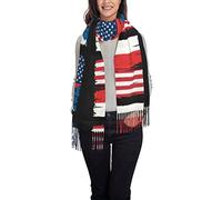 GQWJKSZ Usa Repubblica Ceca Sciarpa Uomo Donna Sciarpe morbide calde, Scialle di Pashmina Avvolge Scialle lungo caldo Avvolge Sciarpe con frange per l'inverno 78x29 pollici
