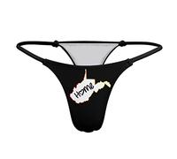 GQWJKSZ West Virginia Home Perizoma Sexy da Donna con Stampa a T e Perizoma