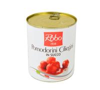 GR 800 POMODORINI CILIEGINI IN SUCCO POMODORINI CILIEGINI INTERI NON PELATI PER TUTTE LE RICETTE
