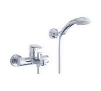 GR023CR Miscelatore vasca doccia con set doccia GREEN PAFFONI