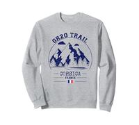 GR20 Trail Corsica Francia Escursionismo Bandiera Francese Trekking Felpa